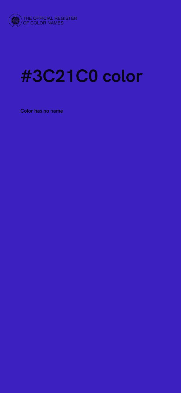 #3C21C0 color image