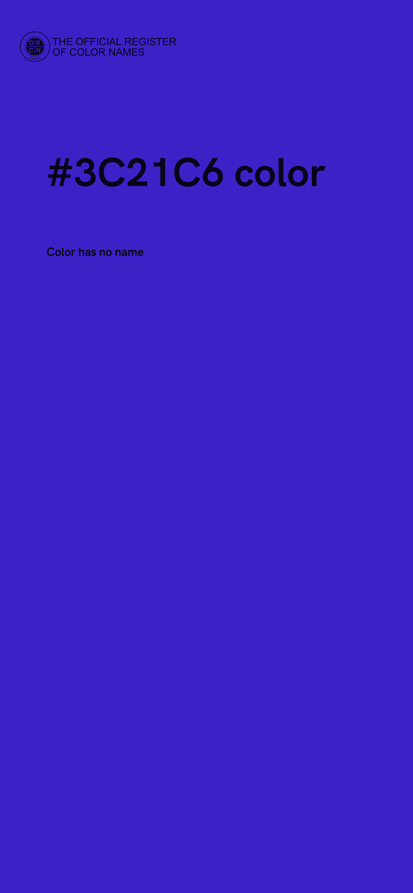 #3C21C6 color image