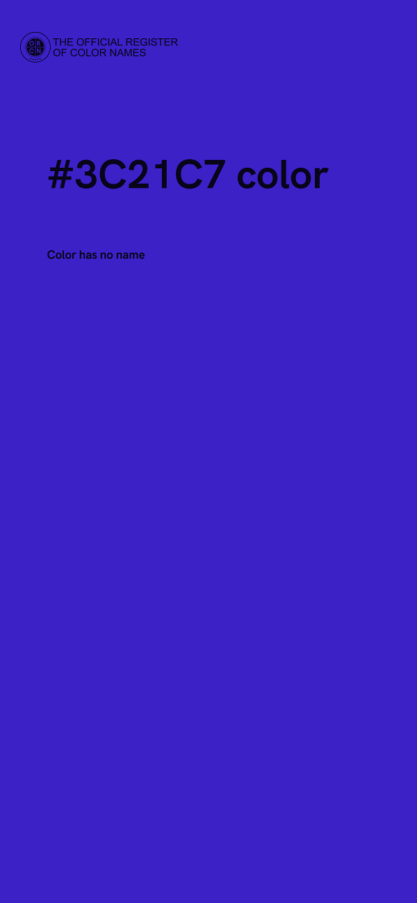 #3C21C7 color image