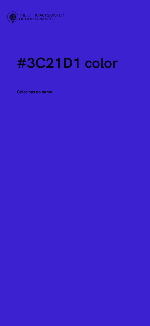 #3C21D1 color image
