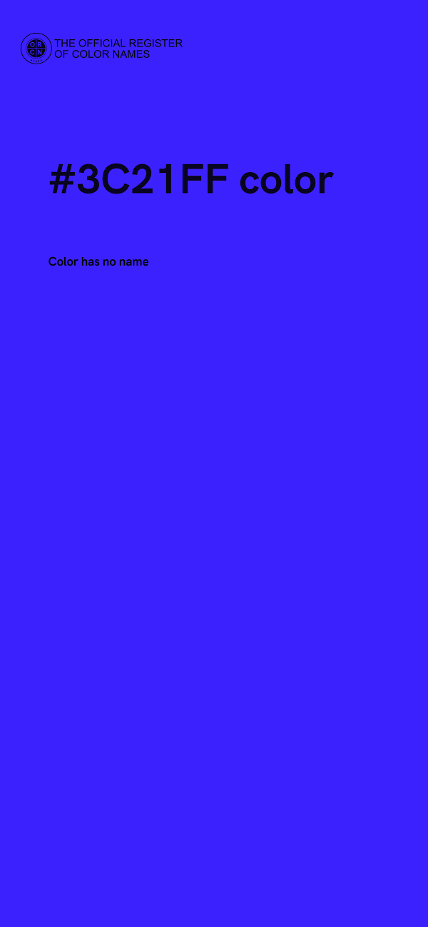#3C21FF color image