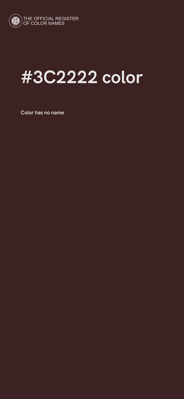 #3C2222 color image