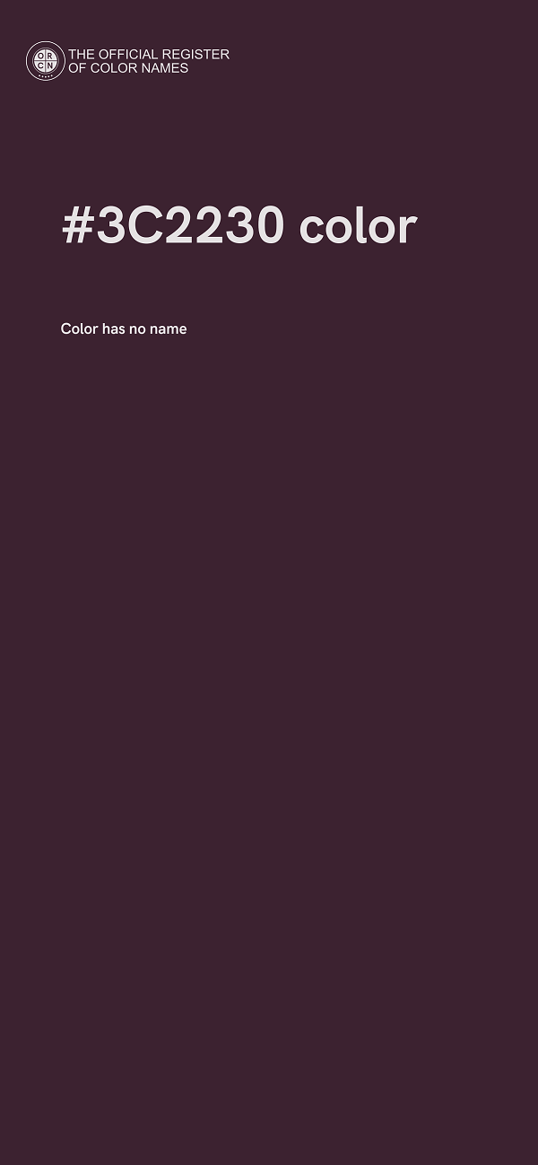 #3C2230 color image
