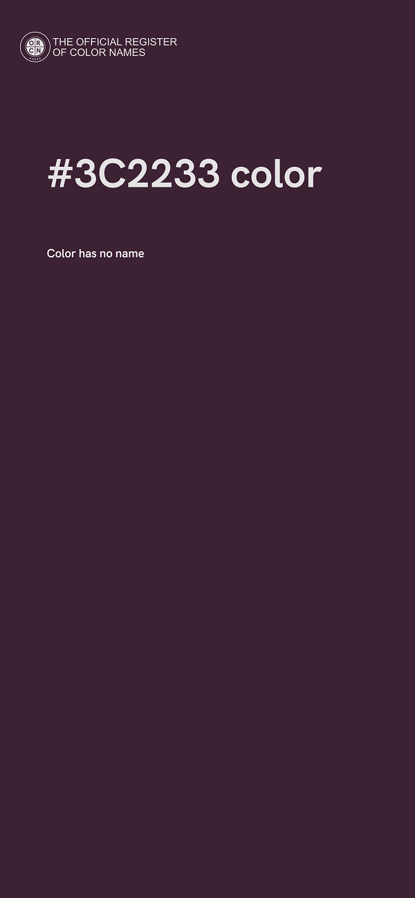 #3C2233 color image