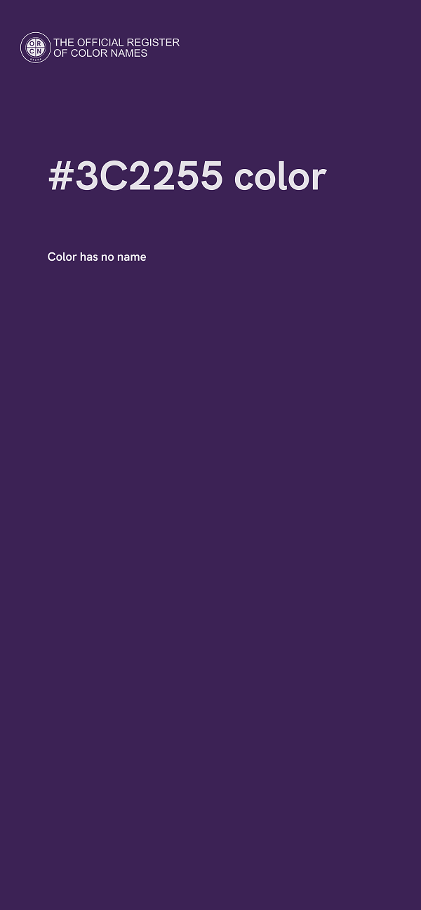#3C2255 color image