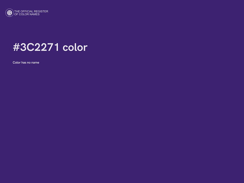 #3C2271 color image