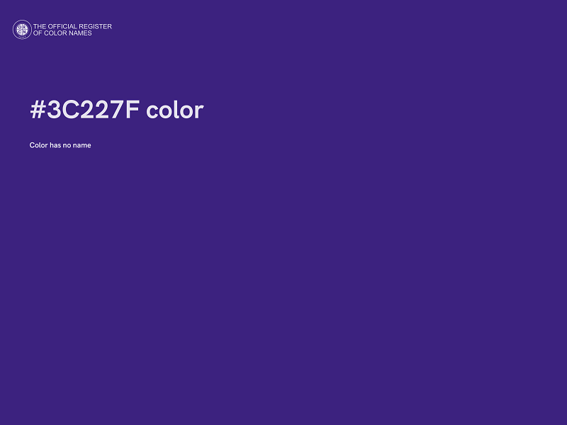 #3C227F color image