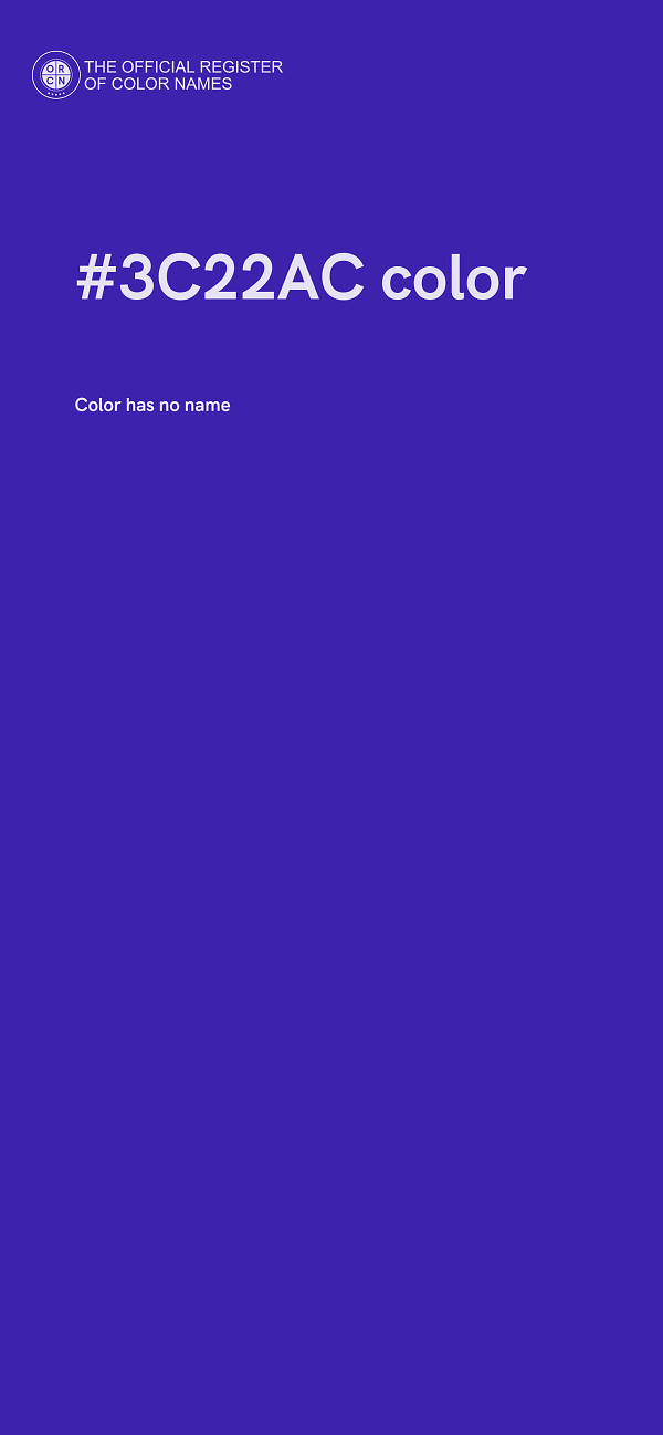 #3C22AC color image