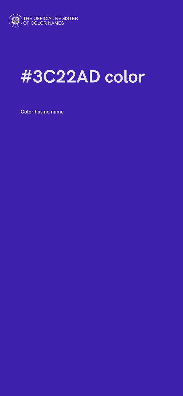 #3C22AD color image