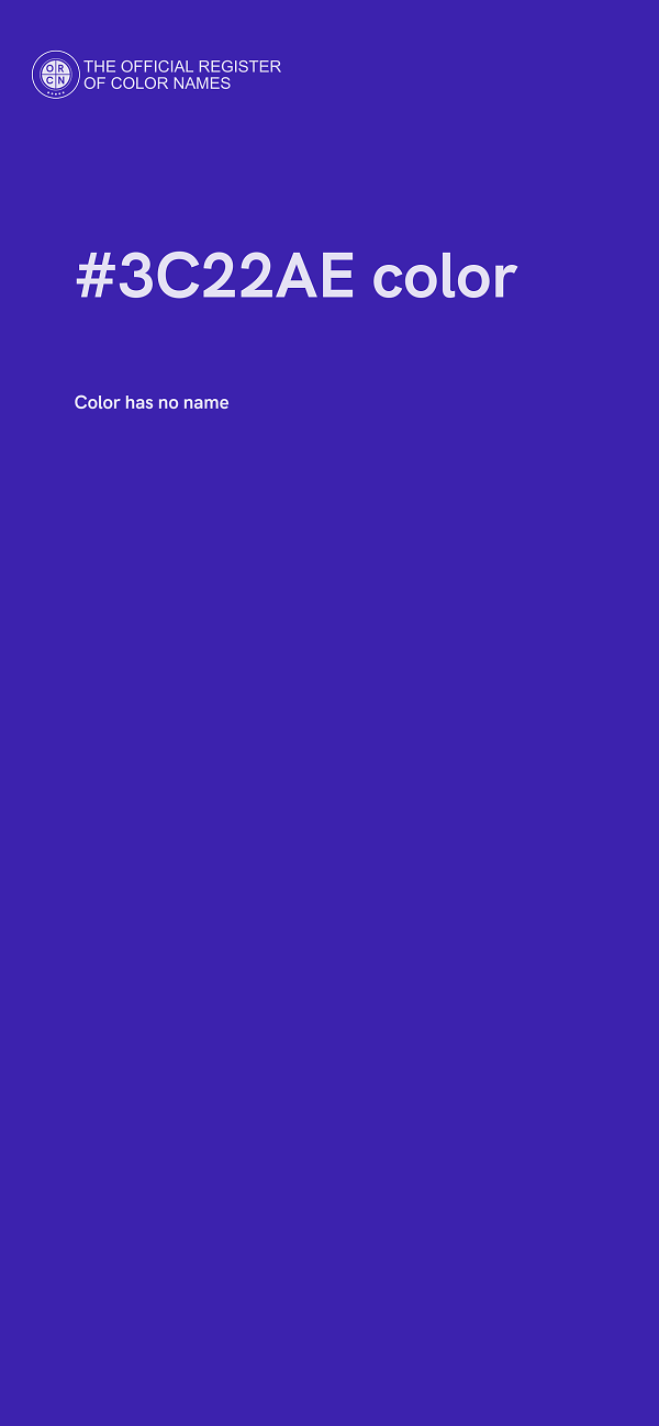 #3C22AE color image