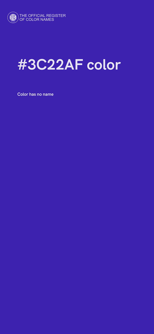 #3C22AF color image