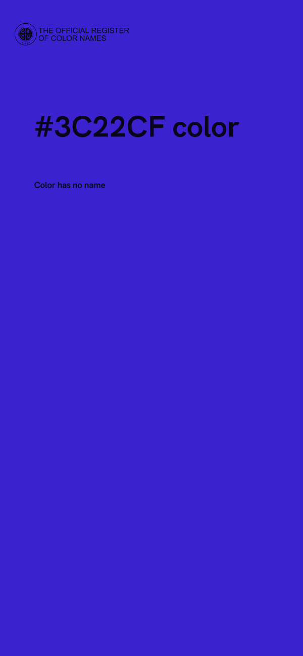 #3C22CF color image