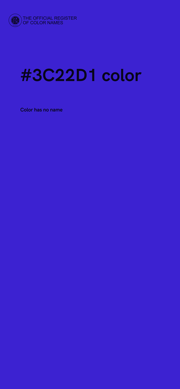 #3C22D1 color image