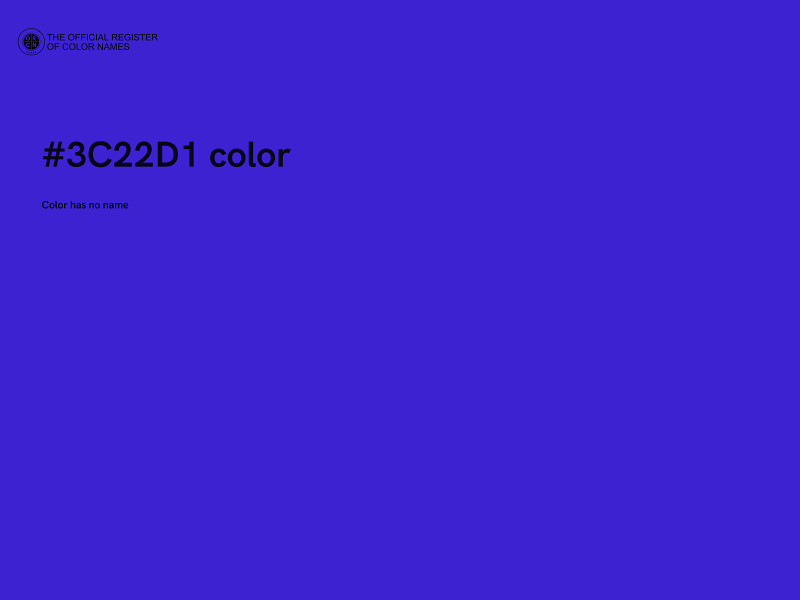 #3C22D1 color image