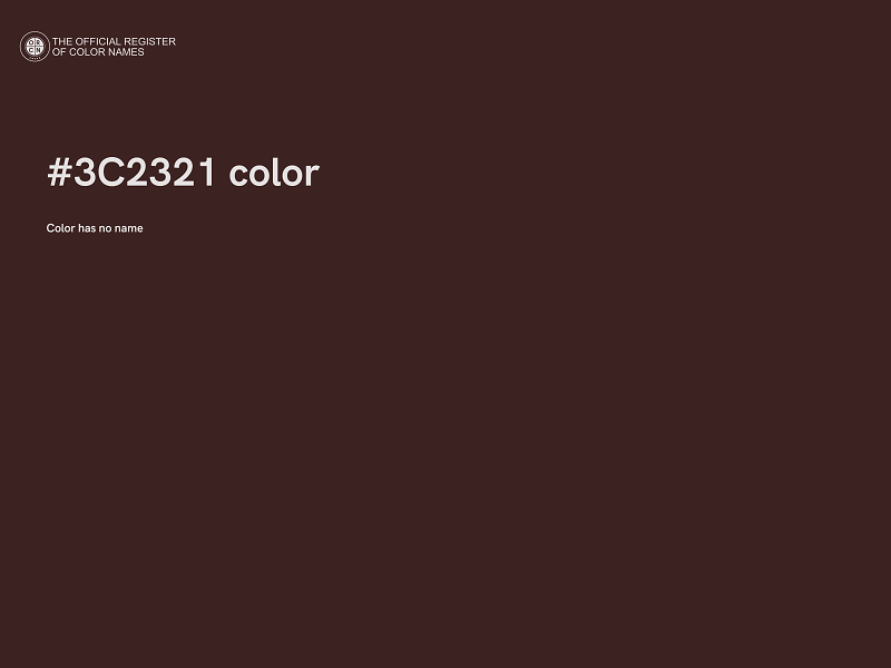 #3C2321 color image