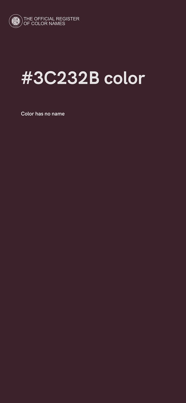 #3C232B color image