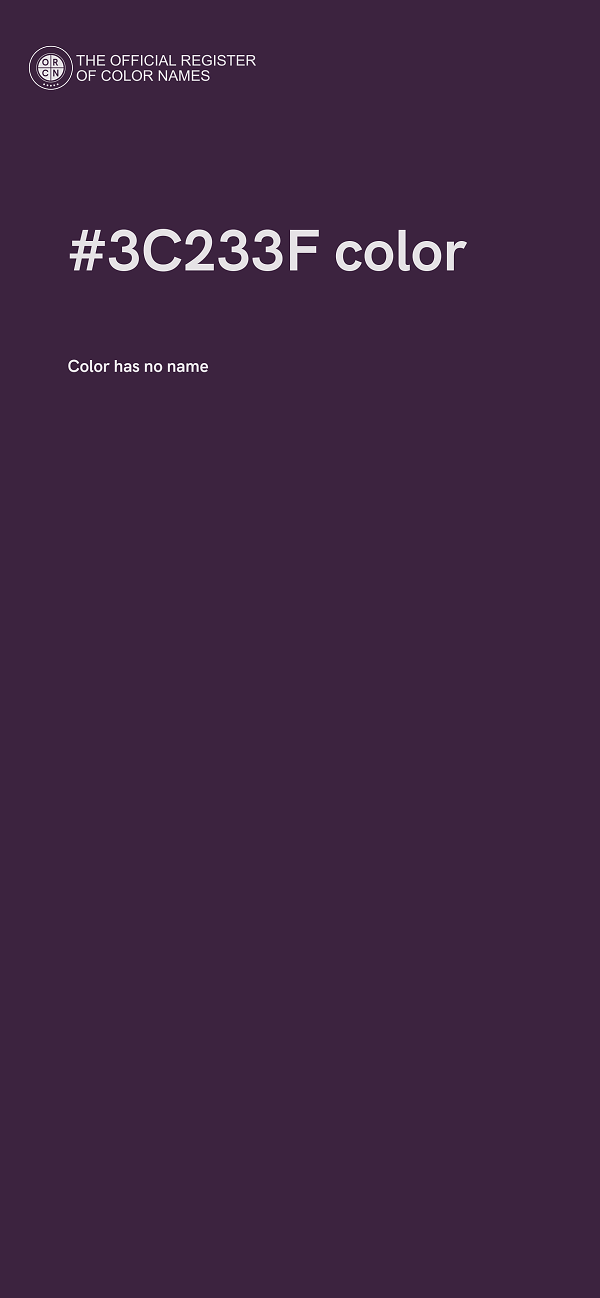 #3C233F color image
