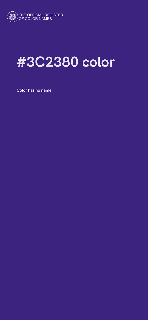 #3C2380 color image