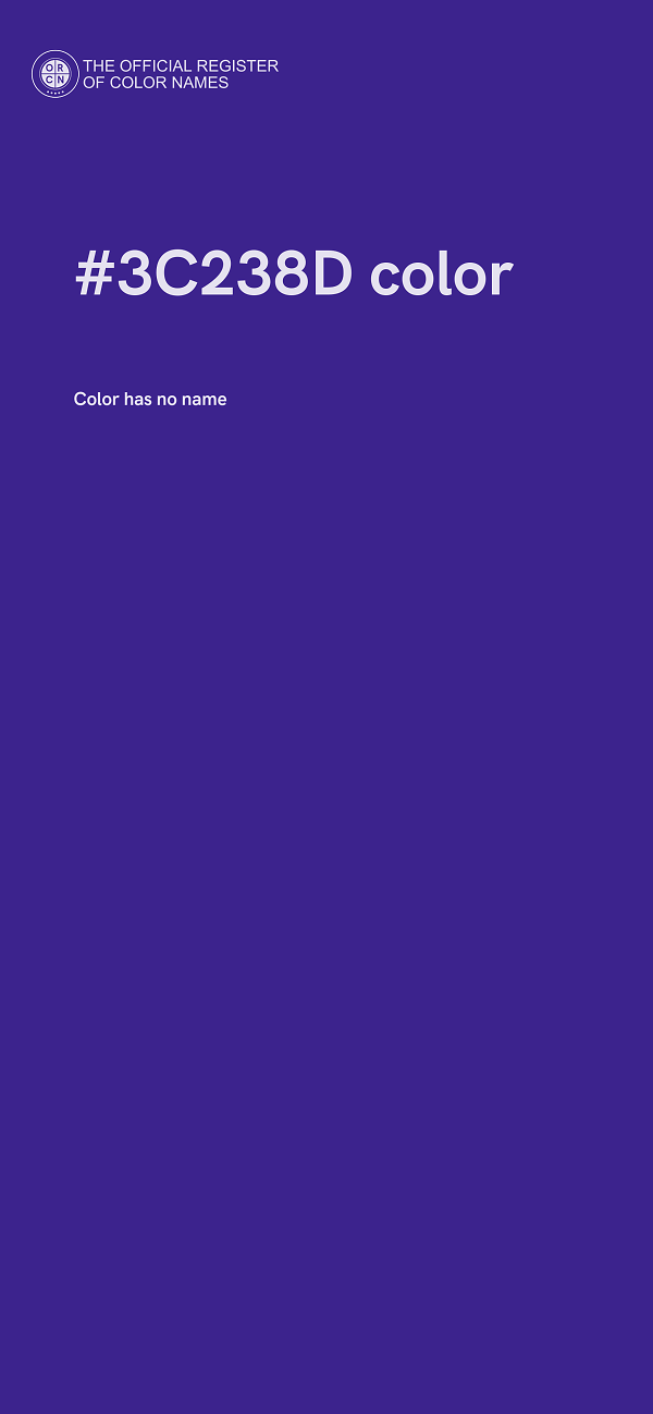 #3C238D color image