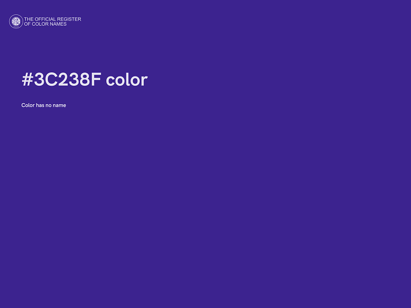 #3C238F color image