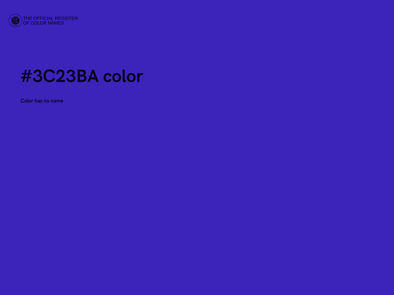 #3C23BA color image