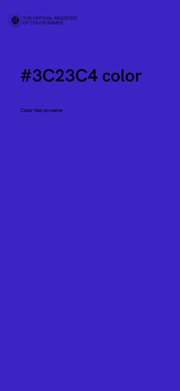 #3C23C4 color image