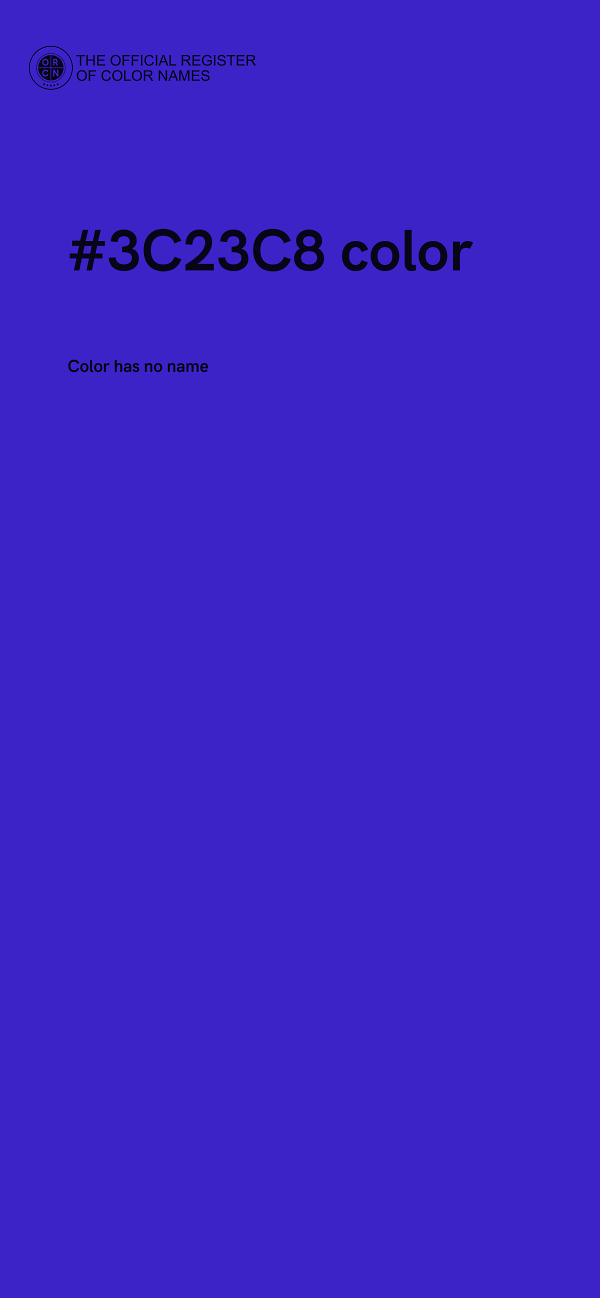 #3C23C8 color image