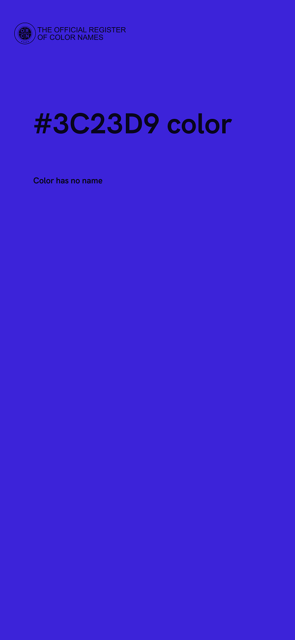 #3C23D9 color image
