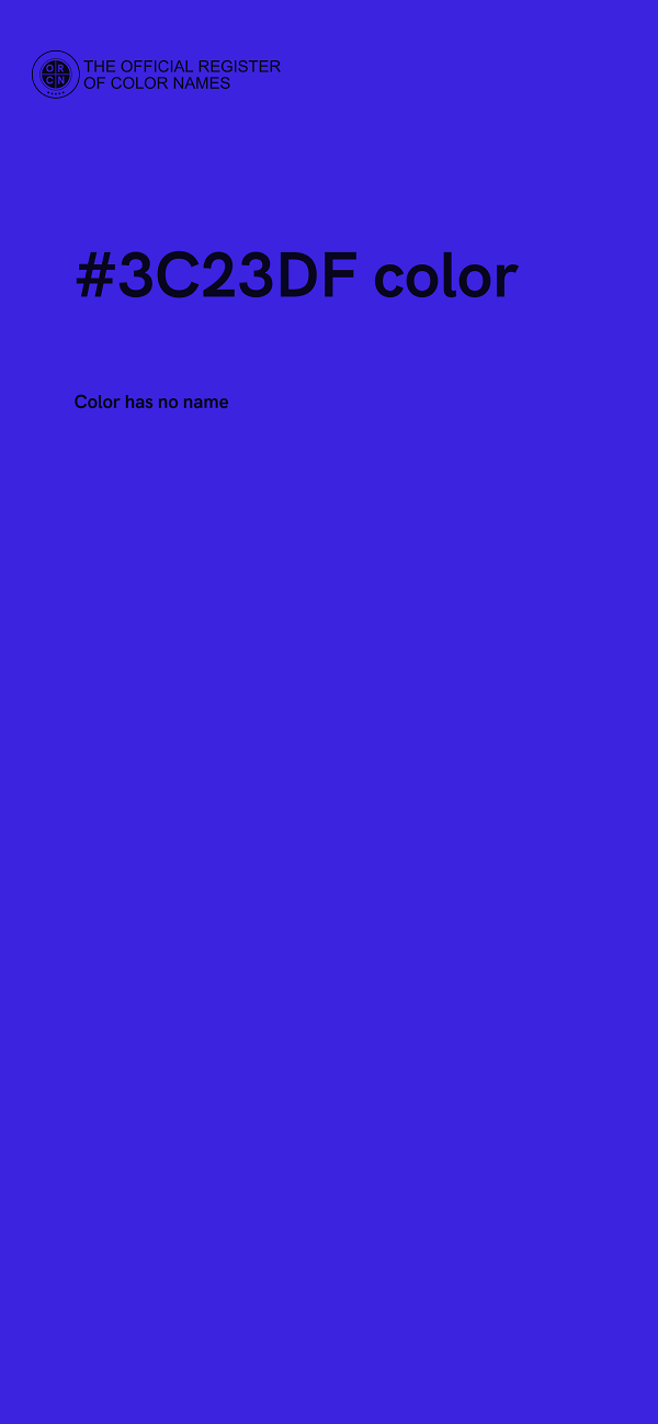 #3C23DF color image