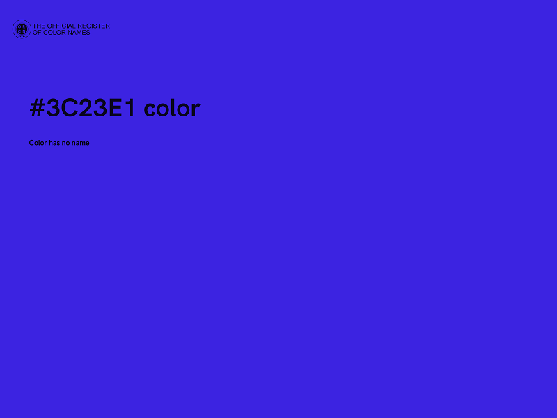 #3C23E1 color image