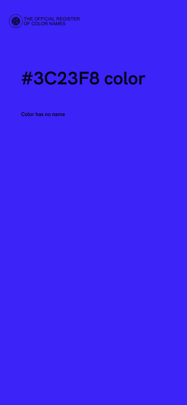 #3C23F8 color image