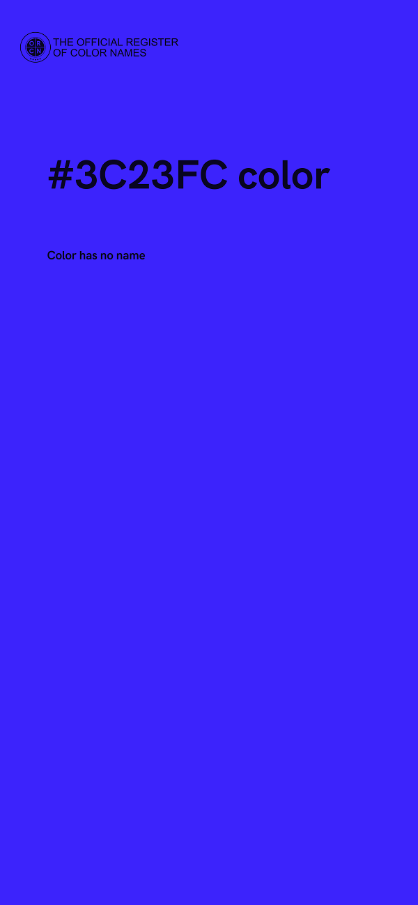 #3C23FC color image