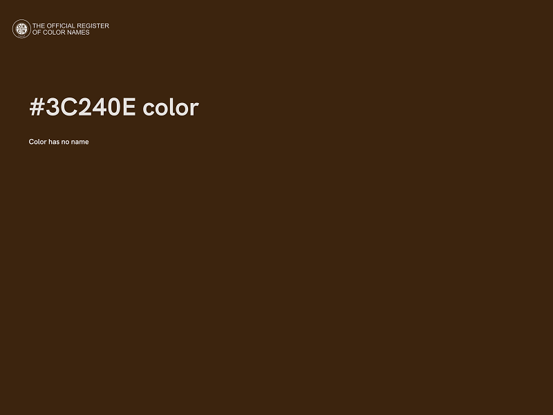 #3C240E color image