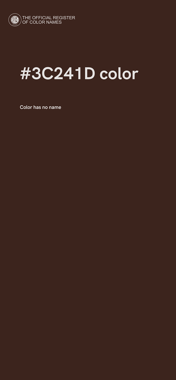 #3C241D color image