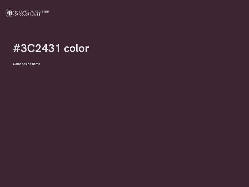#3C2431 color image