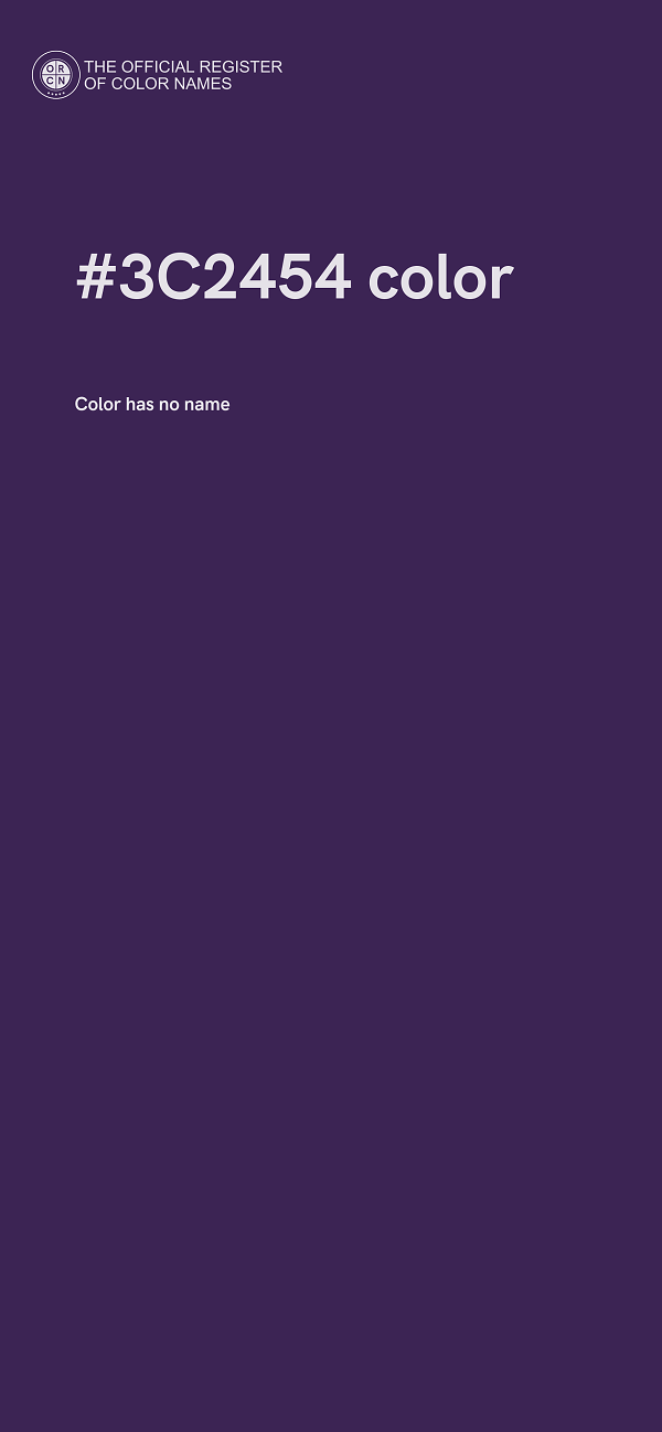 #3C2454 color image