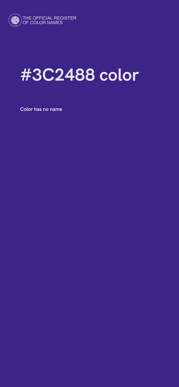 #3C2488 color image