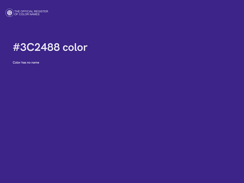#3C2488 color image