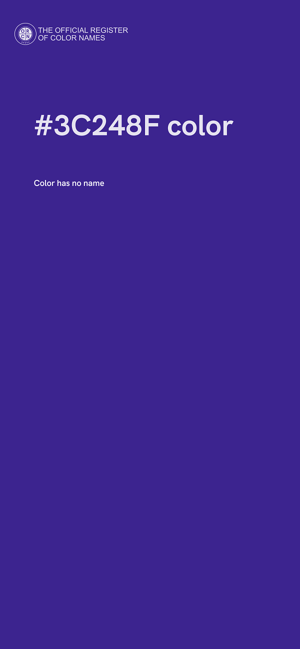 #3C248F color image