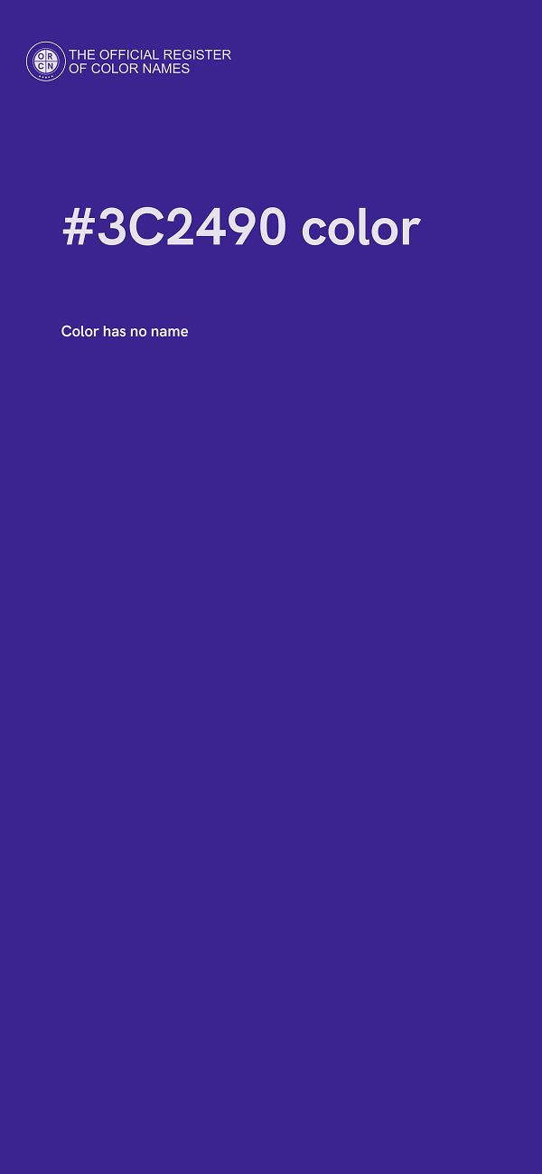 #3C2490 color image