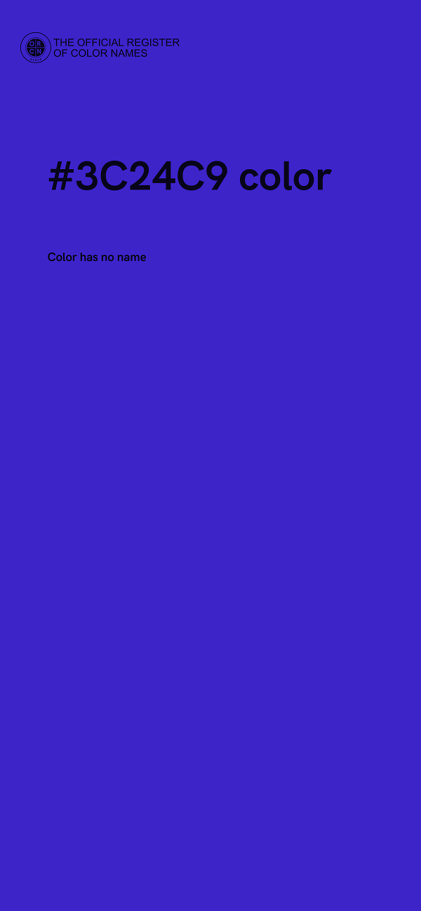 #3C24C9 color image