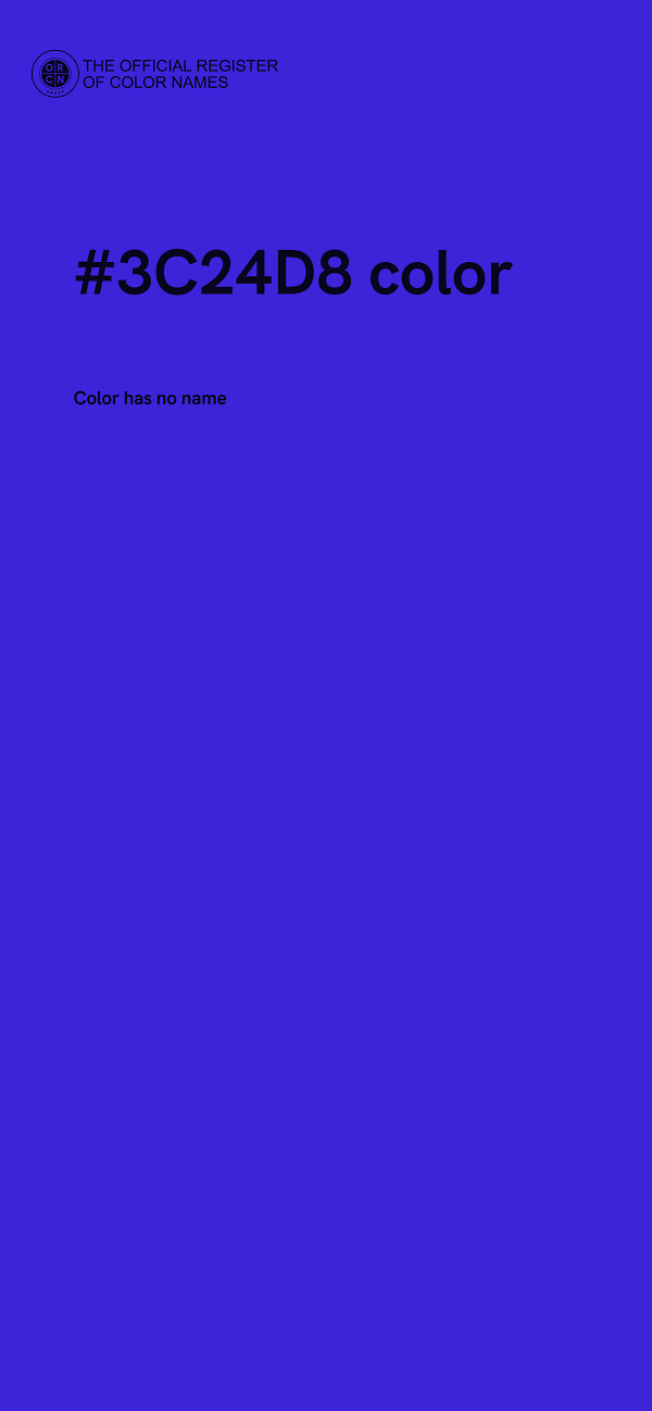 #3C24D8 color image
