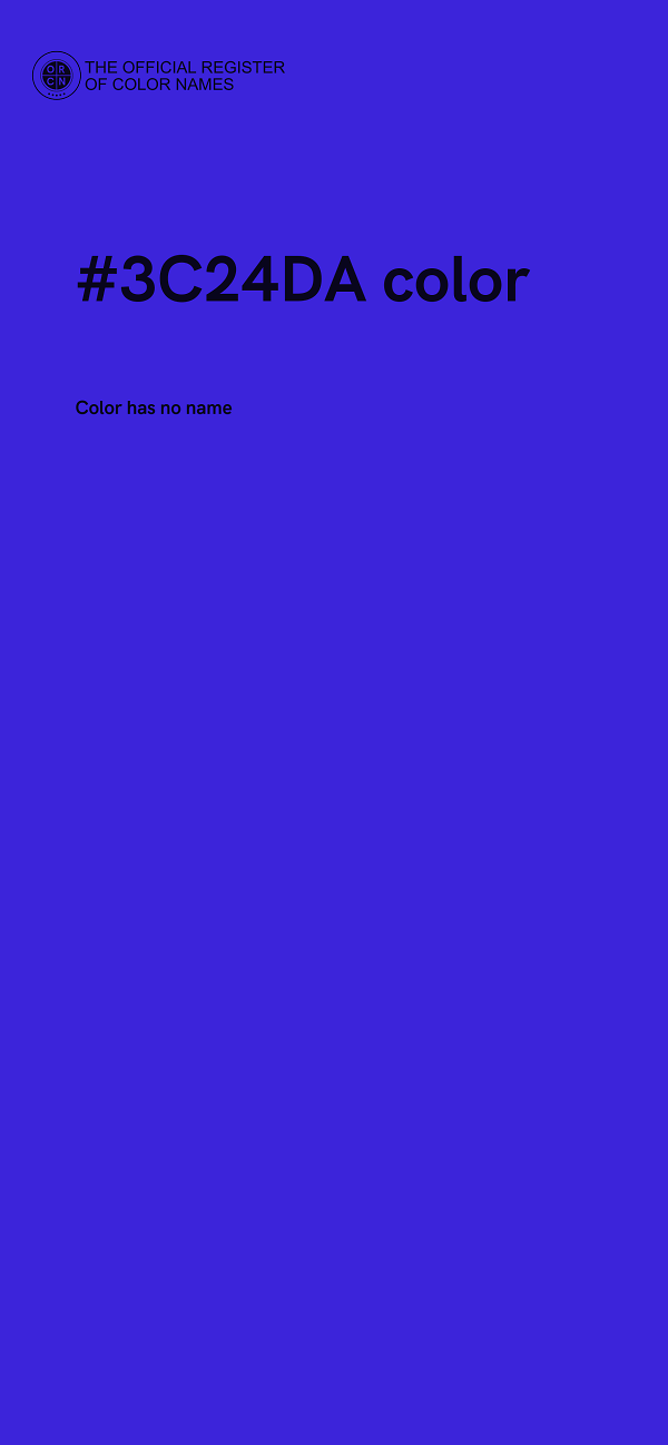 #3C24DA color image