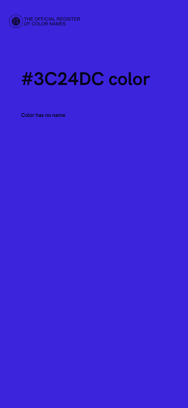 #3C24DC color image