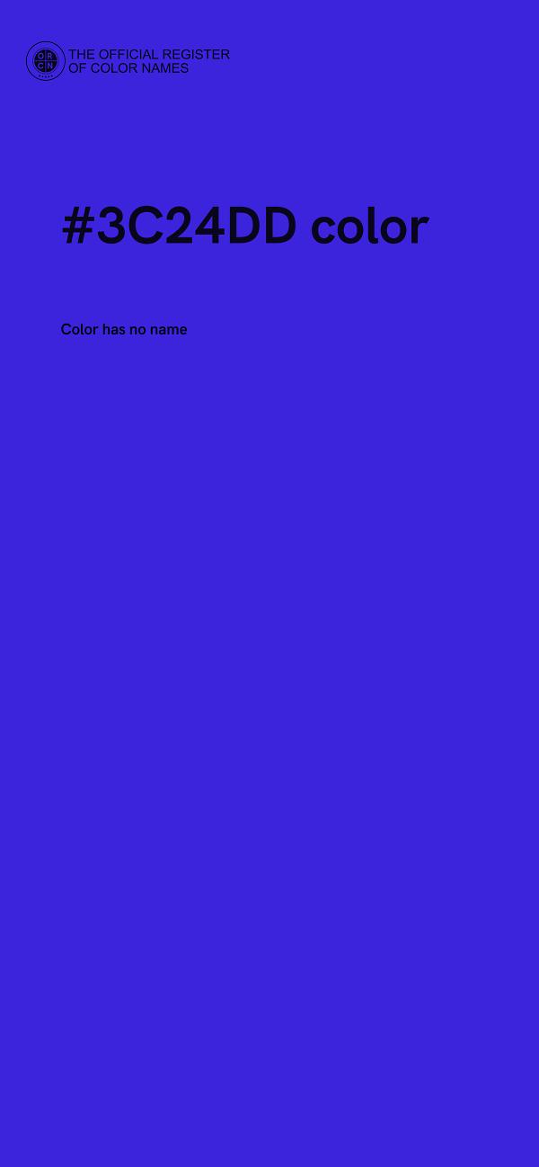 #3C24DD color image