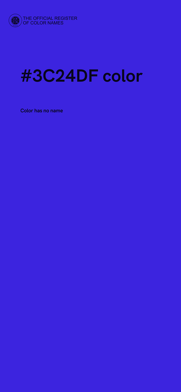 #3C24DF color image