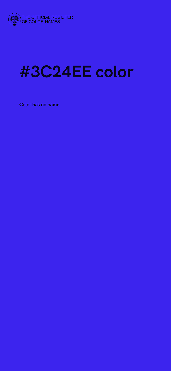 #3C24EE color image