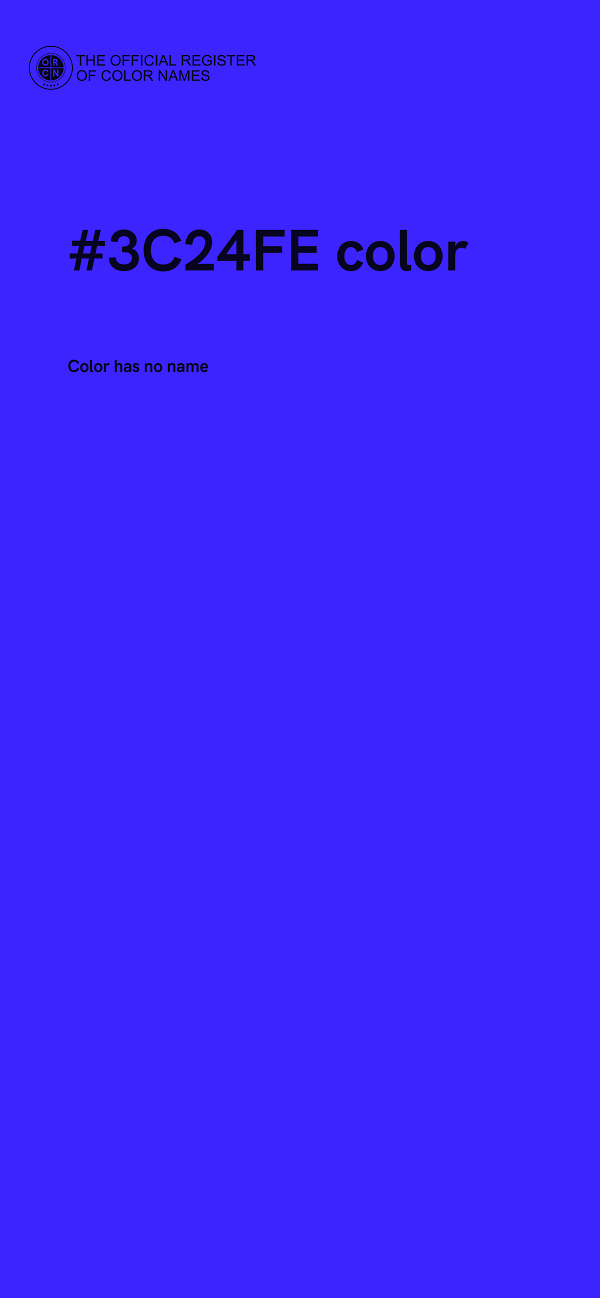 #3C24FE color image