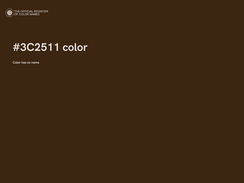 #3C2511 color image