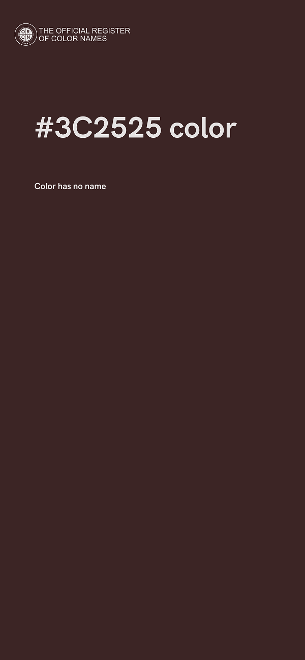 #3C2525 color image